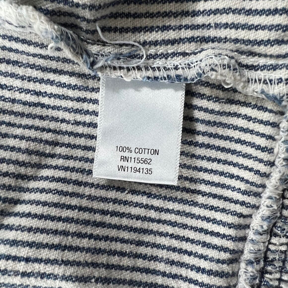 Disney D-Signed Girls Large Blue & White Striped Button Front Denim Jacket - Picture 12 of 12